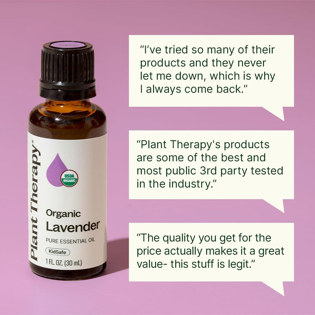Buy now Plant Therapy Organic Lavender Essential Oil 100% Pure, USDA Certified Organic, Undiluted, Natural Aromatherapy for Diffusion & Topical Use, For Skin, Hair, Relaxation, Premium Therapeutic Grade 30 mL at indiglob india