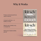 Buy now Kitsch Rice Water Shampoo & Conditioner Set â€“ Solid Shampoo & Conditioner Bar with Protein for Hair Growth, Strengthening Hair & Damage Repair â€“ Paraben, Sulfate & Silicone Free â€“ 2 Pack at indiglob india