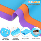 3 Pack Silicone Mats for Crafts, Premium Playdough Mat,A3 Size Silicone Sheet, Liquid, Resin Jewelry Casting Molds Mat,15.7 "x11.8" Nonstick & Nonslip Heat-Resistant Table Protector by AOULELA