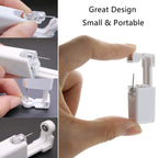HYJLPAF Ear Piercing Kit, 4 Pack Self Piercing Gun with 5mm Earring Studs
