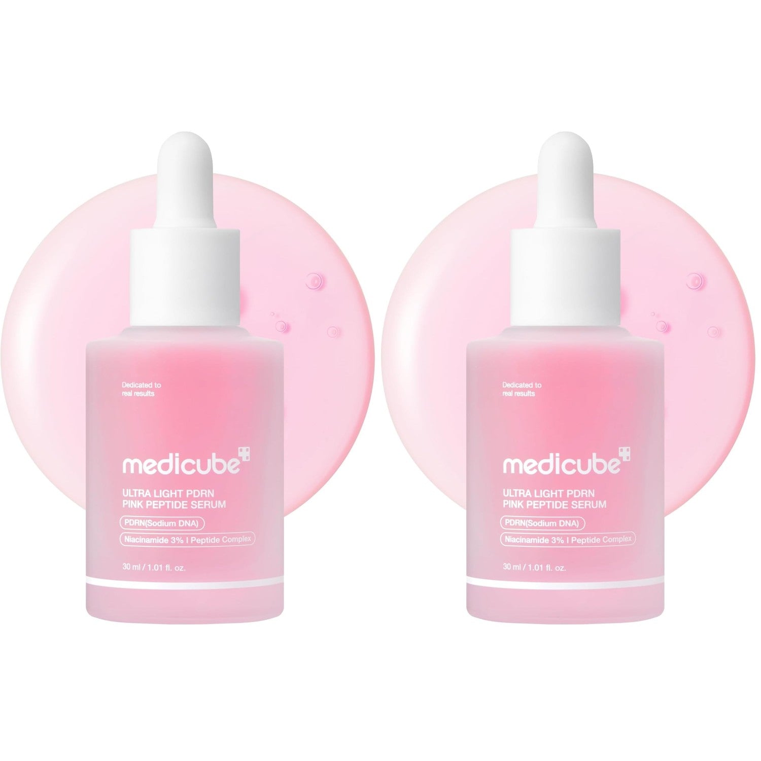 medicube PDRN Pink Peptide Serum with Salmon DNA | Pink Glow Serum - Peptides & Niacinamide for Hydration & Firm-Looking Skin, Uneven Tone Care, Korean Skincare, 1.01 fl. Oz
