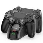 Buy now for P4 Controller Charger Dock Station, 1.8 Hrs Fast Charging for P4 Charging Station, Charging Station with LED Indicator Charge Chip, Dual USB PS4 Charger Dock for PS4/PS4 Slim/PS4 Pro Charge Default at indiglob india