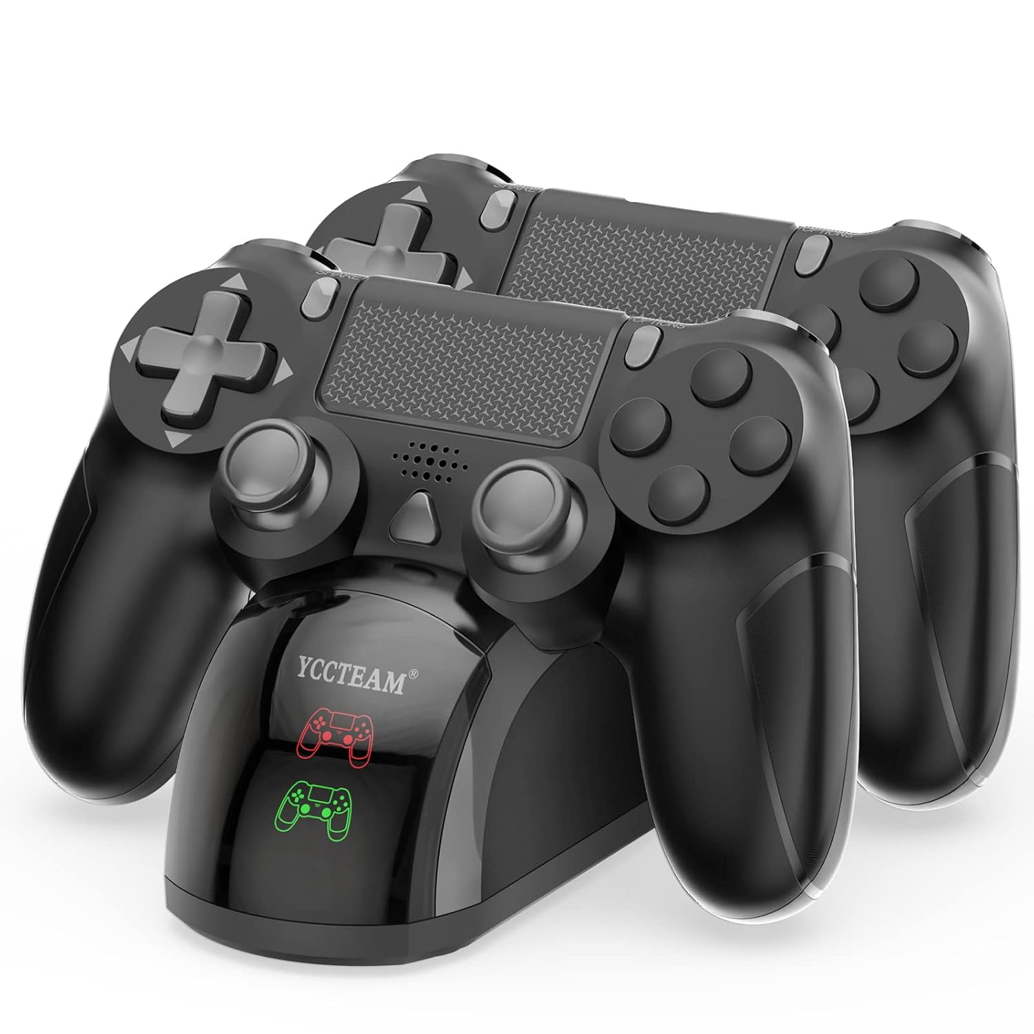 Buy now for P4 Controller Charger Dock Station, 1.8 Hrs Fast Charging for P4 Charging Station, Charging Station with LED Indicator Charge Chip, Dual USB PS4 Charger Dock for PS4/PS4 Slim/PS4 Pro Charge Default at indiglob india