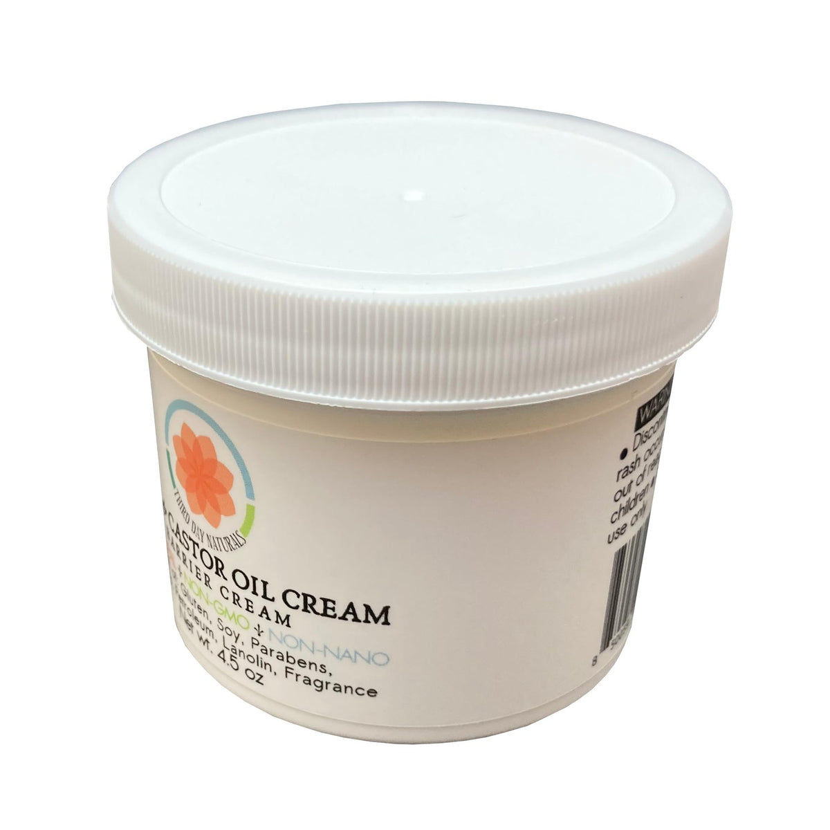 Zinc and Castor Oil Cream – Non-Nano and Non-Gmo Barrier Cream 4.5 oz