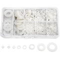 Buy now QTEATAK 510 Pcs White Nylon Flat Washer Assortment Kit for Electrical Connections on Household & Commercial Appliances, (M2 M2.5 M3 M4 M5 M6 M8 M10) Default at indiglob india