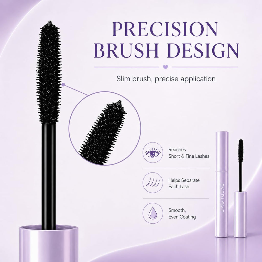 Everlove Mascara，Everlove Mascara for Older Women，Smooth Brush Application