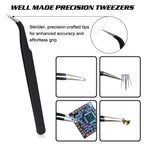 Rhinestone Picker Tool, 2 Bedazzling Pen, 6 Extra Wax Tips&Tweezer | 16Pcs Bedazzling Tools, Diamond Painting Dotting Pen with Precision Tweezer, Nail Art DIY Kit