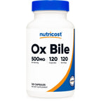 Nutricost Ox Bile Capsules 500mg Per Serving (120 Capsules) Gluten-Free | GMO-Free