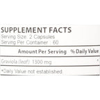 Buy now Graviola 100% Pure Graviola 1300mg Per Servings 120 Capsules Per Bottle (Annona muricata) at indiglob india