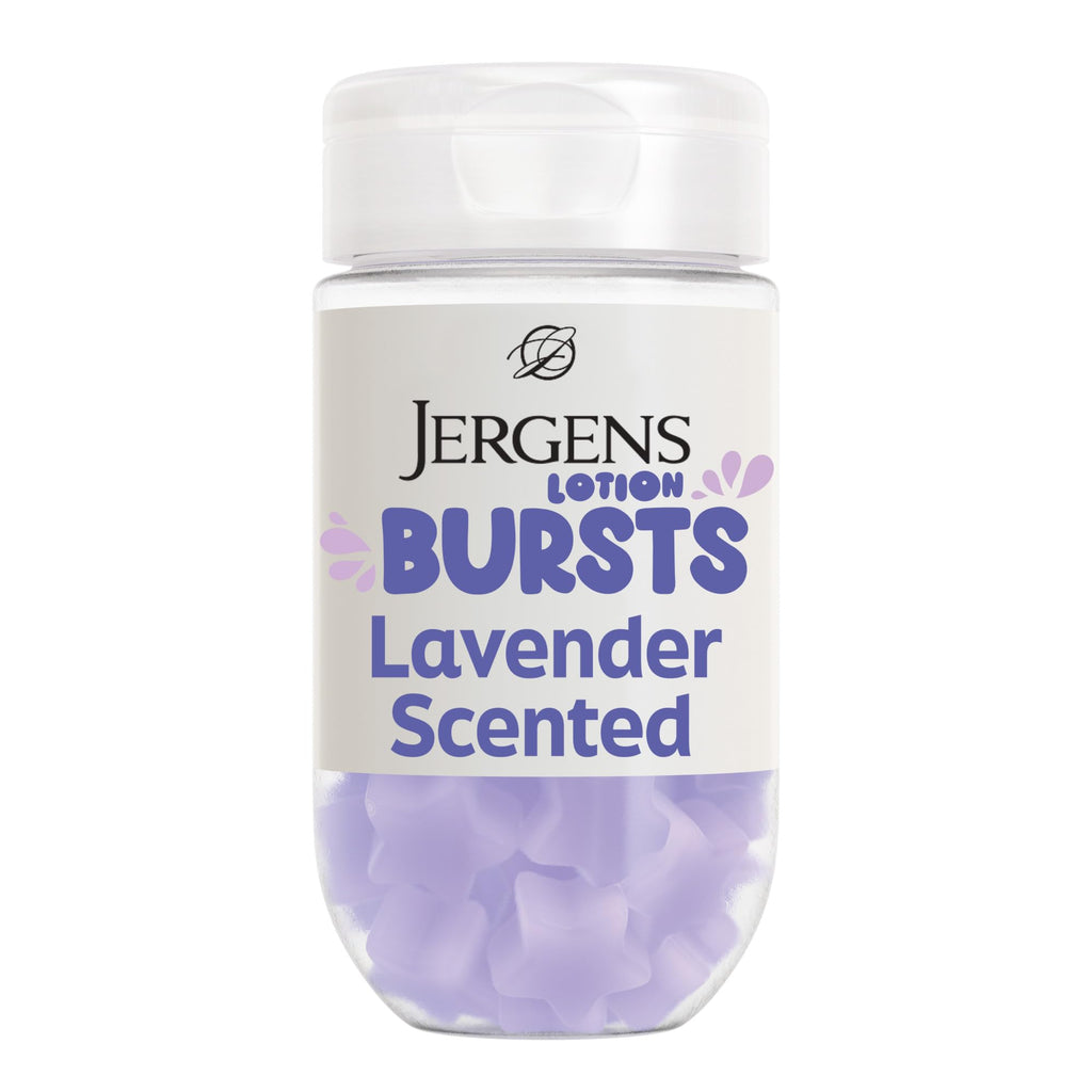 Jergens Cherry Almond Body Lotion Bursts, Squishy Moisturizer, 38 ct | Squishy Heart-Shaped Bursts, Cherry Almond Scent, Moisturizing Lotion, Teen Gift, Birthday Idea