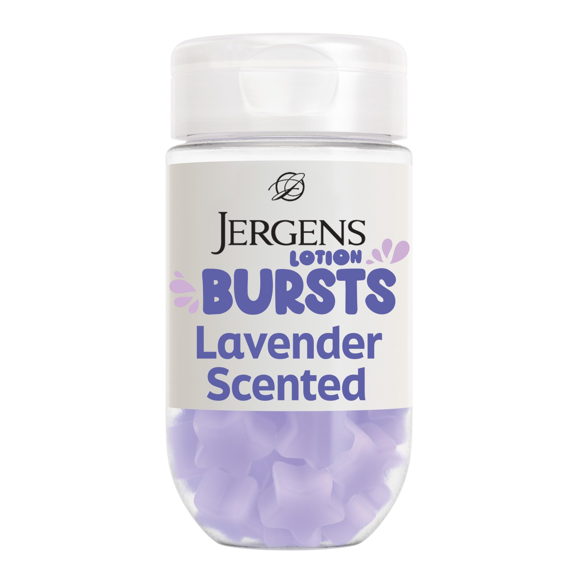 Jergens Cherry Almond Body Lotion Bursts, Squishy Moisturizer, 38 ct | Squishy Heart-Shaped Bursts, Cherry Almond Scent, Moisturizing Lotion, Teen Gift, Birthday Idea