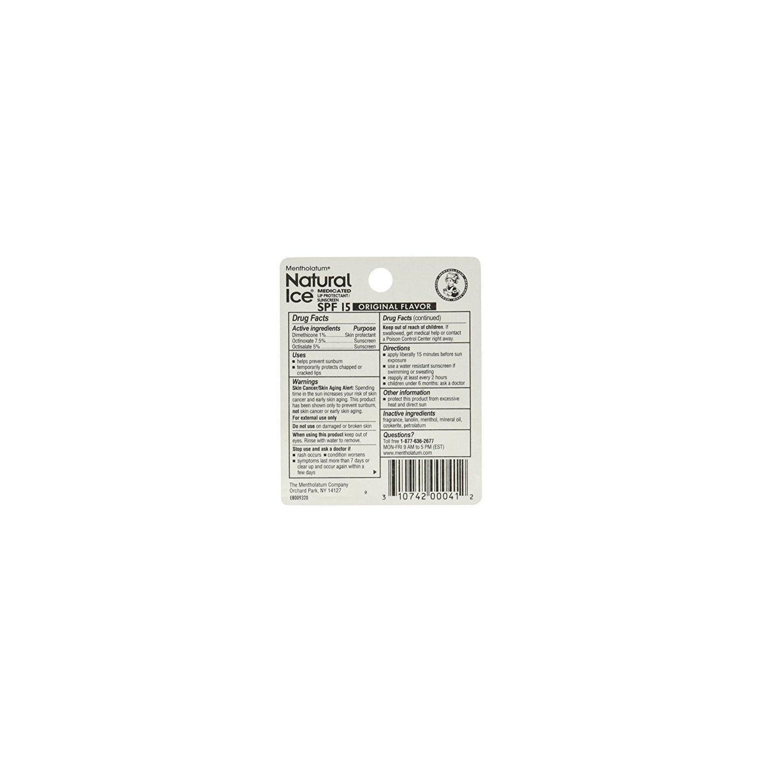 Buy now Mentholatum Natural Ice Medicated Lip Protectant Sunscreen, 0.16 Ounce (Pack of 12) at indiglob india