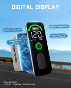 Fanttik X10 Ace Tiny Electric Bike Pump, 120PSI, 22s Inflate, Auto Stop