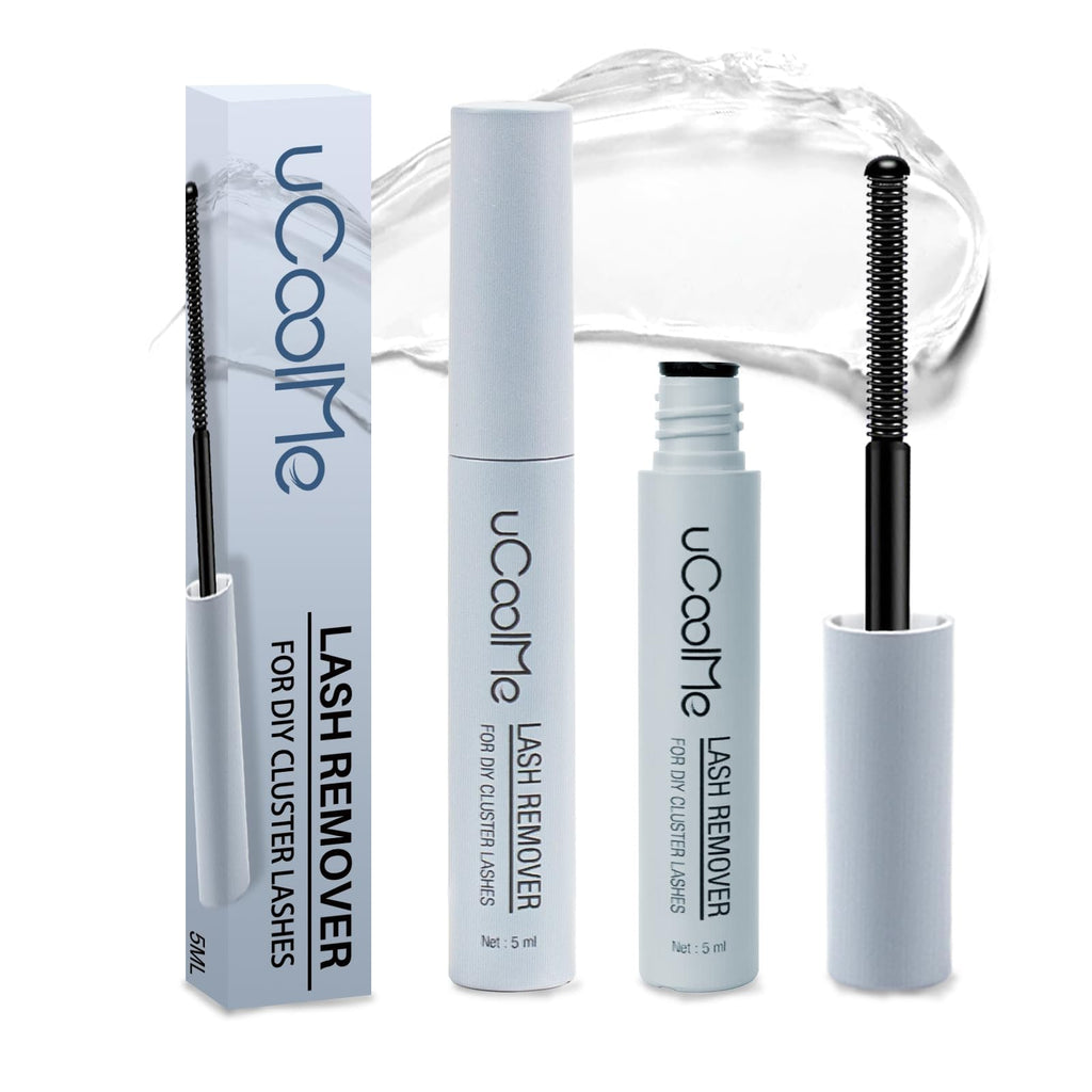 uCoolMe Lash Bond and Seal Waterproof 10ML for Lash Clusters 144Hours SuperStrong Long-Lasting Non-Irritating Eyelash Glue for DIY at Home(Black,10ML)