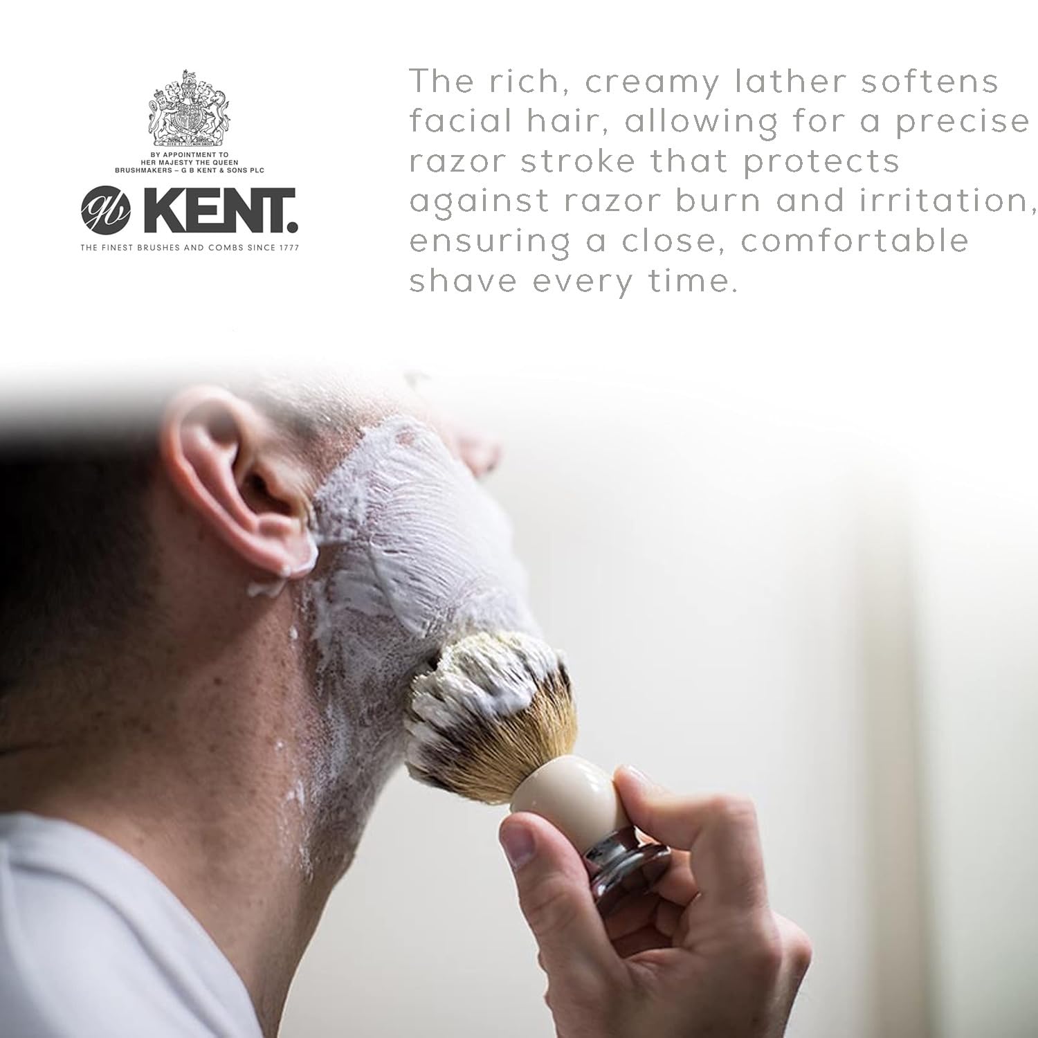 Buy now Kent SCT2 Shaving Cream Foam - Men's Cooling Menthol Shaving Cream, Perfect for Travel or Home, Gentle on Sensitive Skin at indiglob india