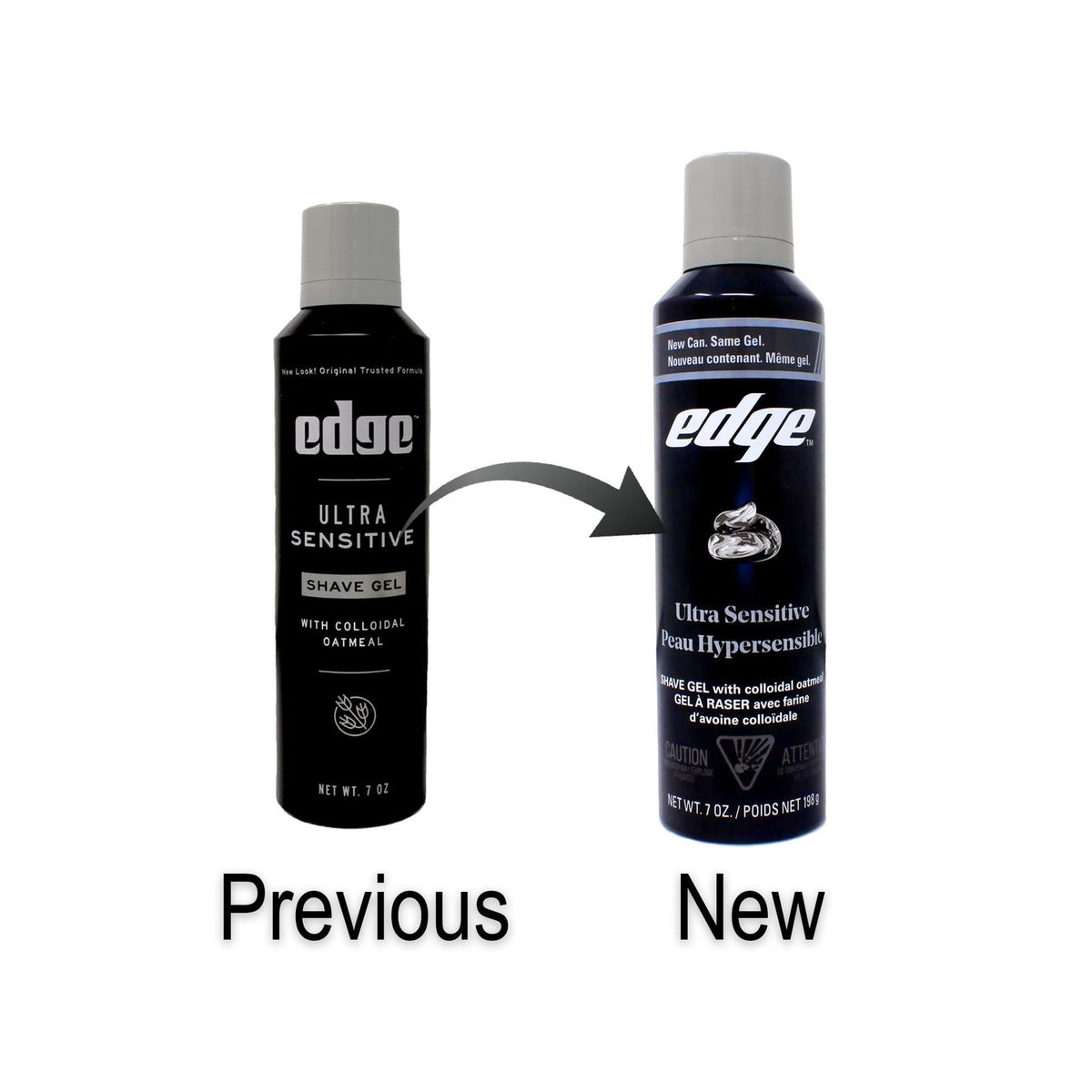 Edge Shave Gel Ultra Sensitive, Fragrance Free 7 oz ( Pack of 4)