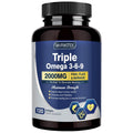 DRFOSTER Triple Omega 3-6-9 Fish Oil 2000mg with Vitamin E, 120 Softgels