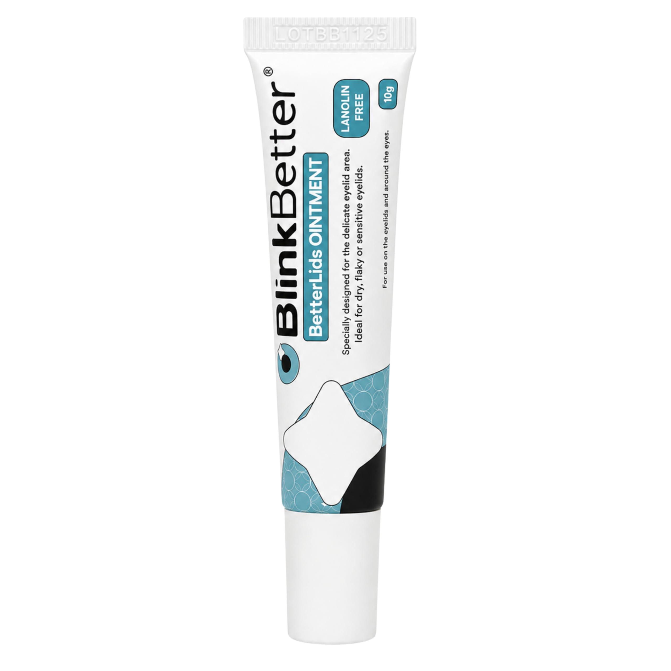 BlinkBetter Lanolin Free Eyelid Ointment 10g – For Sensitive & Dry Eyelids - Hydrates, Nourishes & Soothes – Moisturising Care for Dry, Itchy, Red, Sensitive, Flaky Skin Around the Eyes
