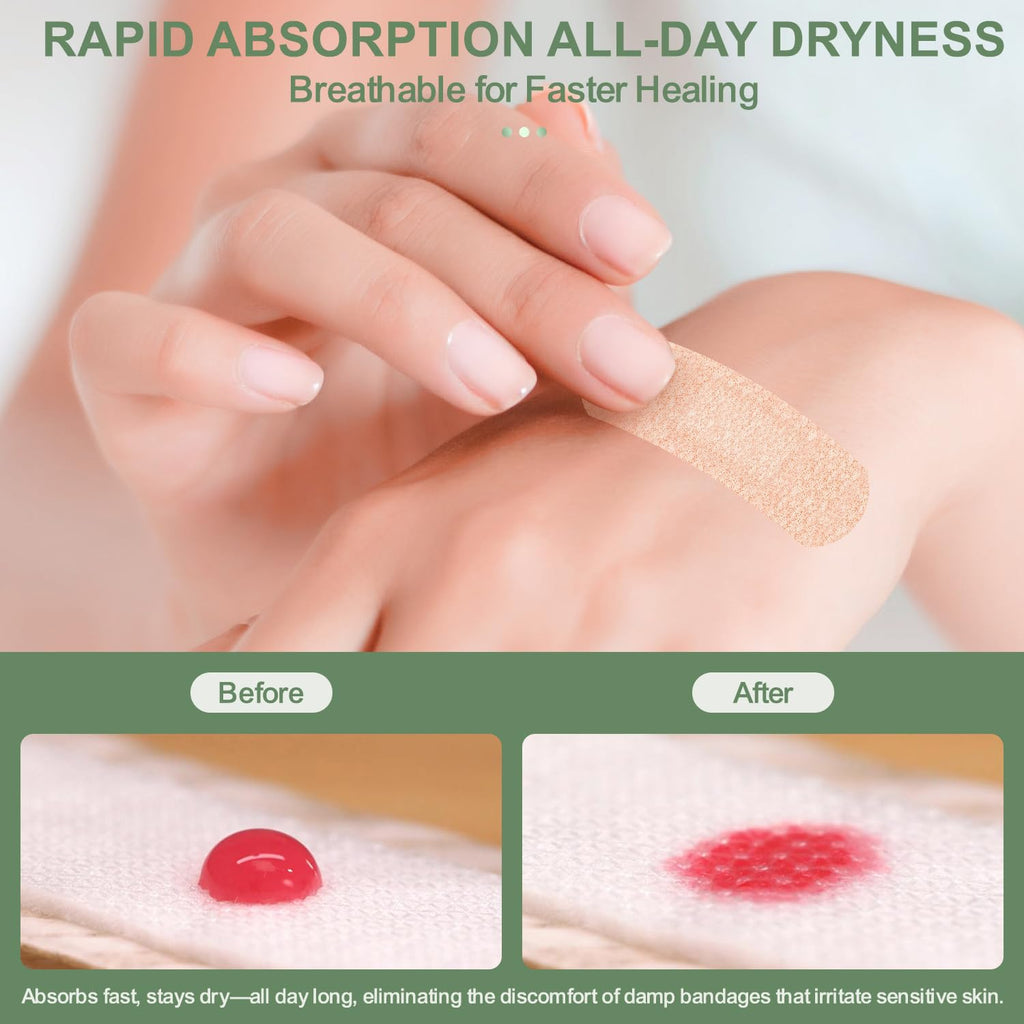 Hysimedy Silicone Bandages for Sensitive Skin 1x3 Inch Painless Removal