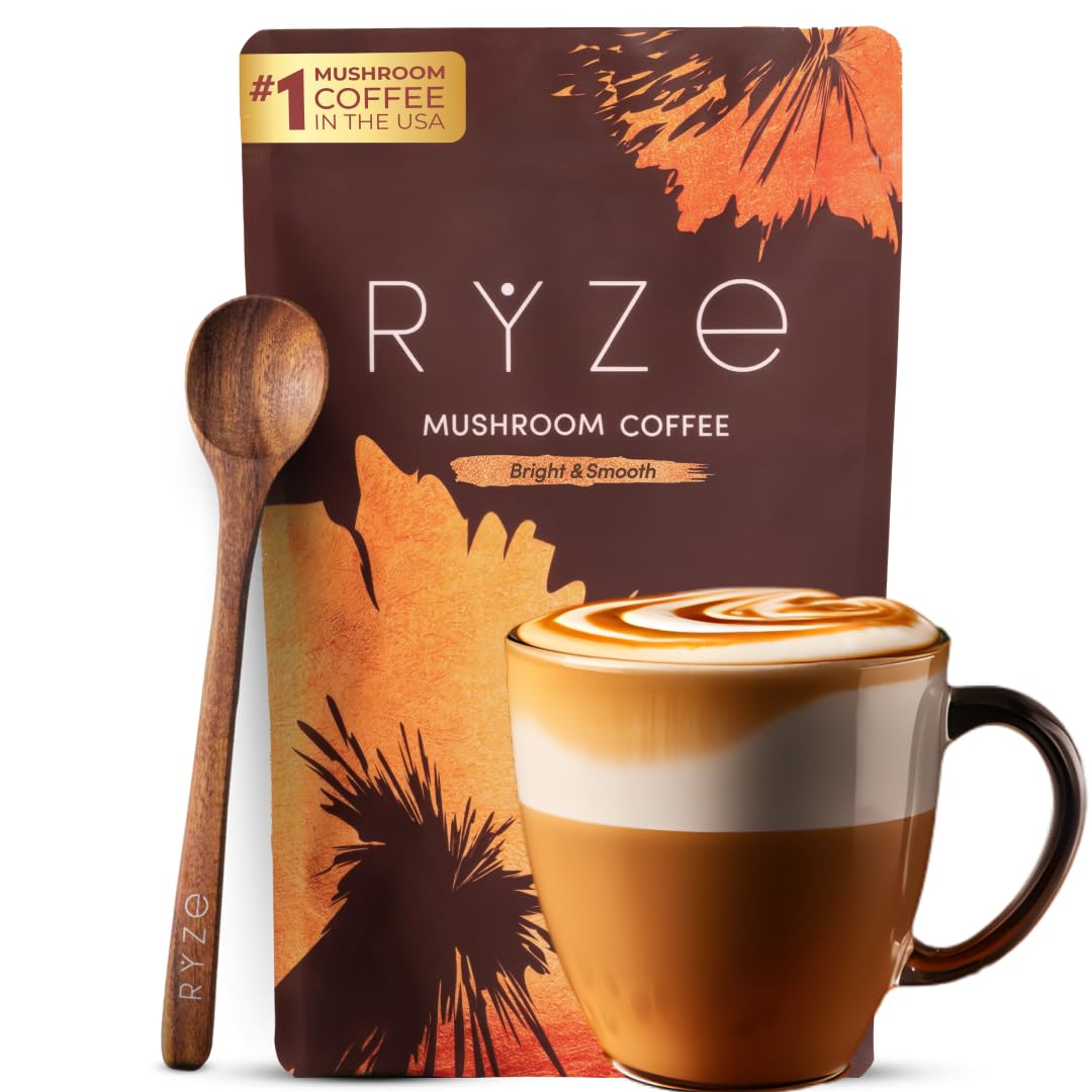 Buy now RYZE SUPERFOODS Mushroom Coffee, 30 servings at indiglob india