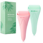 Buy now 2 Pack Ice Roller for Face and Body Massage, Facial Roller Skin Care Tool for Reduce Wrinkles and Puffiness, Migraine Pain Relief and Skin Tighten, Cold Therapy for Cooling and Calming.(Pink+Green) at indiglob india
