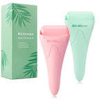 Buy now 2 Pack Ice Roller for Face and Body Massage, Facial Roller Skin Care Tool for Reduce Wrinkles and Puffiness, Migraine Pain Relief and Skin Tighten, Cold Therapy for Cooling and Calming.(Pink+Green) Green+pink at indiglob india