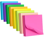 Sticky Notes 3x3 in, 8 Bright Self-Stick Pads, 800 Sheets for School Office