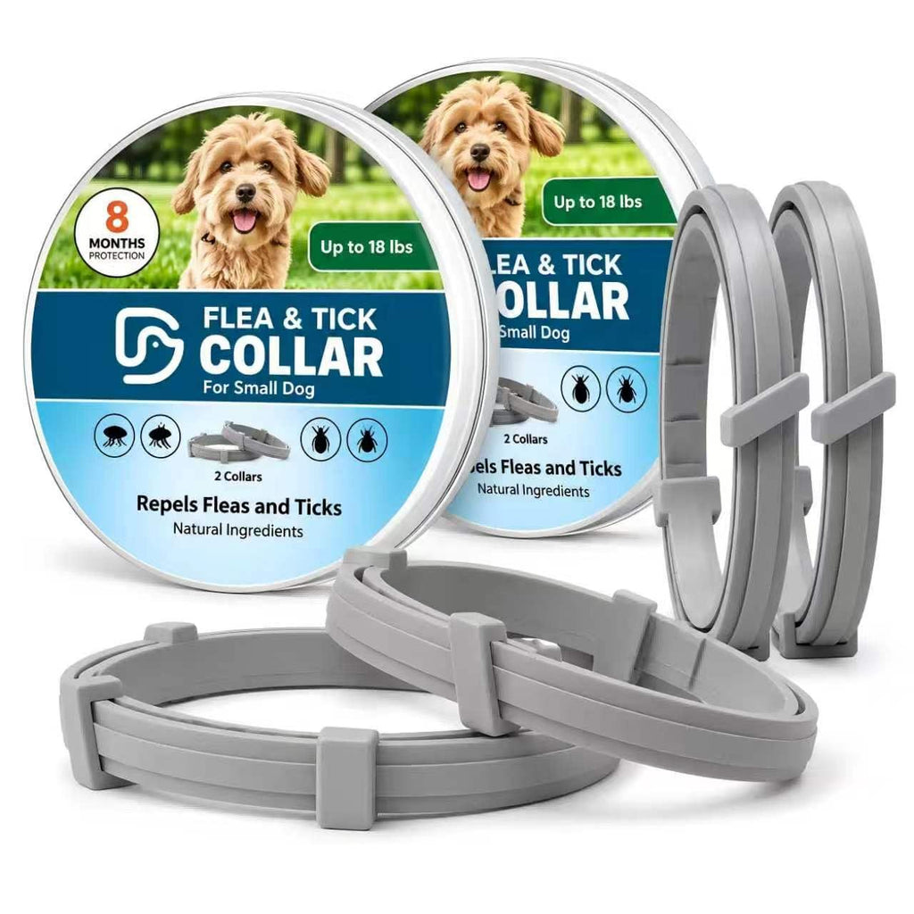 Flea Collar for Dogs Small, Flea & Tick Collar for Small Dogs 4 Pack