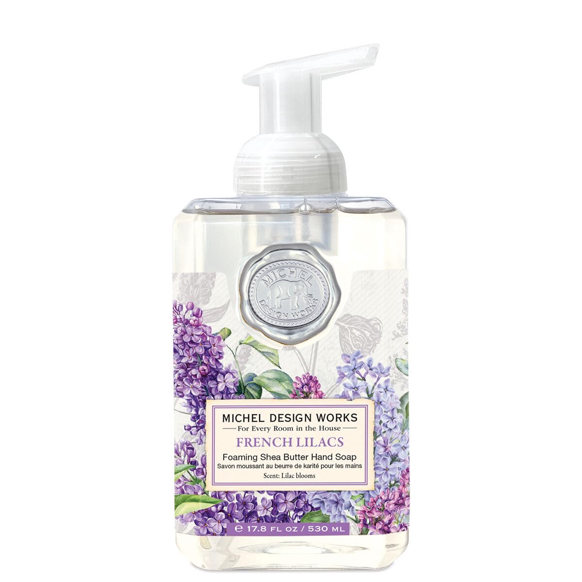 Michel Design Works Foaming Hand Soap, Lavender Rosemary, with Soap Dispenser, 1-Pack, 17.8 Fl oz Each