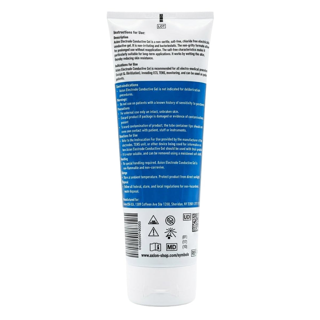 axion Conductive Electrode Gel for TENS Unit Pads 8.5oz | Hypoallergenic, Odorless and Skin-Friendly for All Types of Self-Adhesive Electrodes | Improves the Conductivity of TENS Electrode Pads
