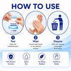 Extra Large 75% Alcohol Wipes, 100 Individually Wrapped 6 x 8 Inch Sanitizing Wipes