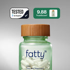 Fatty15 C15:0 Pentadecanoic Acid Healthy Aging Supplement - 3 Month Supply | 3x Cellular Benefits of Omega 3 Fish Oil - Longevity, Metabolic, Wellness & Liver Support - Gluten Free & Sugar Free