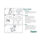 ASPEN Vista Cervical Collar Replacement Pads, Moisture-Wicking & Optimal Pressure Distribution, 984020