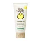 Baby Bum SPF 50 Sunscreen Lotion - Mineral UVA/UVB Face and Body Protection for Sensitive Skin - Hawaii 104 Act Compliant (Made without Octinoxate & Oxybenzone) - Travel Size - 3 oz