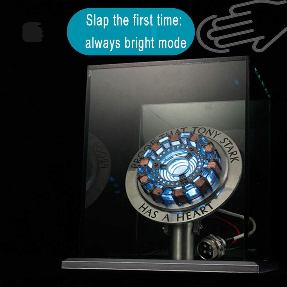 Buy now New Version 1:1 Iron Man Arc Reactor MK1,with LED Light, Tony Stark has a Heart Touch Sensitive, No Remote Control Required,Totally Easy Assembly ,USB Interface (with Display Case) at indiglob india