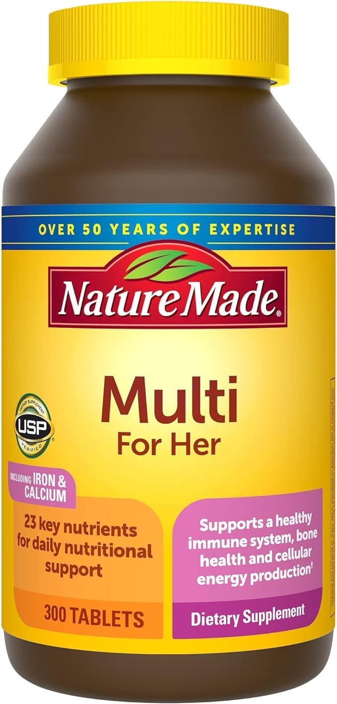 Buy now Nature Made Women's Multivitamin Tablets, 300 Count for Daily Nutritional Support at indiglob india