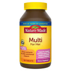 Nature Made Multivitamin For Her, Daily Nutritional Support Multivitamin for Women, Nature Made Womens Vitamins & Minerals, 90 Tablets, 90 Day Supply