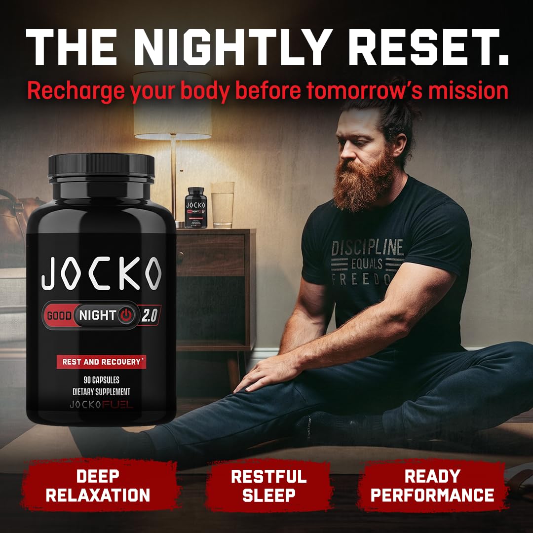 Jocko Fuel Good Night 2.0 Sleep Aid Supplement for Adults | 30 Serving