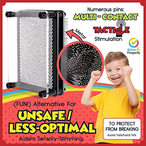 Buy now Autism & Prosperity Kids Highly-Tactile Stimming Alternative Bundle for Autistic Children â€“ ASD Child Boys Girls Teens - Calming Pin Art & Spiky Balls - Sensory Stimulation Toys Product Tool Item at indiglob india