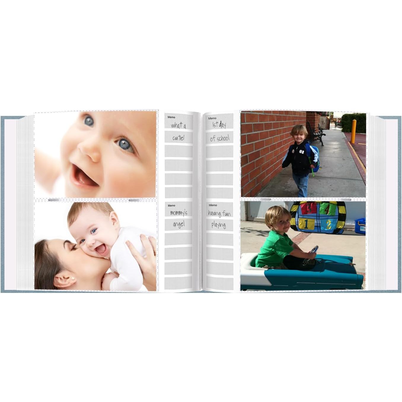 Buy now Pioneer Photo Albums DA-200COLB/B 200-Pocket Embossed Baby Leatherette Frame Cover Album for 4 by 6-Inch Prints, Blue at indiglob india