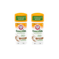 ARM & HAMMER Essentials Deodorant - Made with Natural Deodorizers - Coconut Geranium - Free From Aluminum, Parabens & Phthalates, 2.5 oz (Pack of 3)