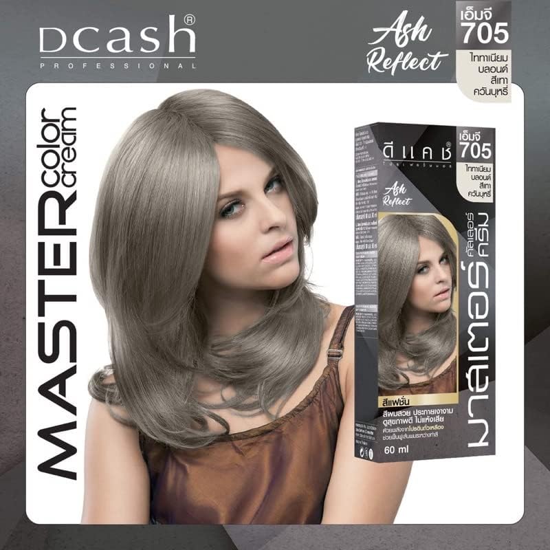 Buy now MG705 Hair Colour Permanent Hair Cream Dye Punk Emo Goth Cosplay Silver Titanium Blonde NEW by Dcash Master at indiglob india