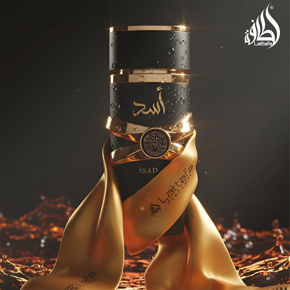 Buy now Lattafa Perfumes Asad for Unisex Eau de Parfum Spray, 3.4 Ounce at indiglob india