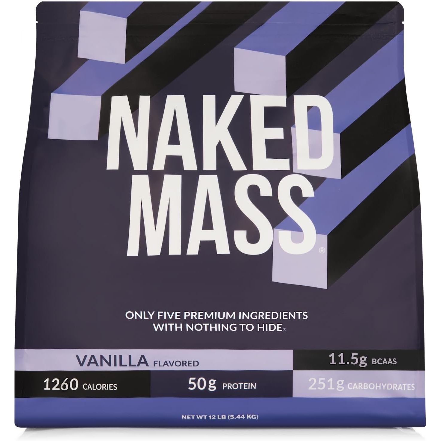 Buy now NAKED Mass - Natural Weight Gainer Protein Powder - 8 LB Bulk, GMO Free, Gluten Free & Soy Free. No Artificial Ingredients - 1,250 Calories per Serving 12 Pound (Pack of 1) Vanilla at indiglob india