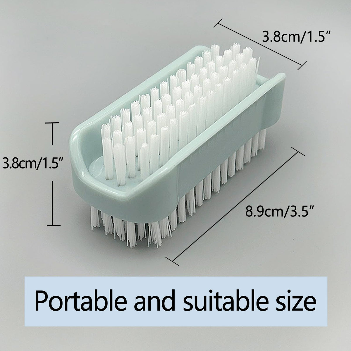 Nail Brush for Cleaning Fingernails Two Sided Hand Fingernail Scrub Brush Soft Stiff Bristles Nail Scrubber Brushes for men women kids,4 PCS