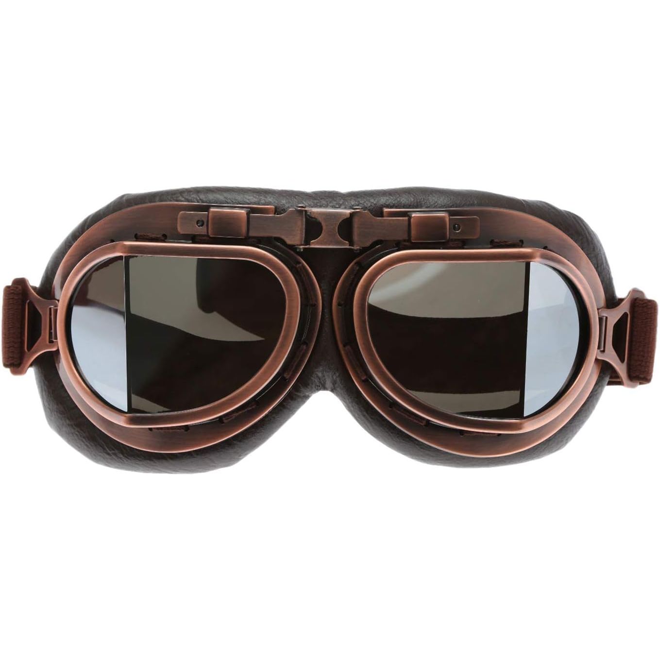 Buy now MUXSAM Vintage Motorcycle Goggles, ATV Motocross Goggles, Dirt Bike Racing Riding Off Road Scooter Glasses, Windproof Dustproof Eyewear for Adults Men Women, Copper Frame Smoke Lens Silver at indiglob india