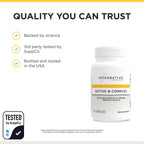Integrative Therapeutics Active B-Complex - Cellular Energy & Heart Health Support with Vitamins B2, B6 & B12* - Supports Nervous & Immune Systems* - Third-Party Tested - 60 Capsules (30 Servings)
