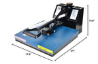 Fancierstudio Digital Heat Press 15 x 15 Sublimation Rhinestone Heat T-Shirt Machine15x15 B/BLK