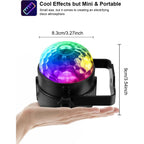 Buy now Luditek 2-Pack Sound Activated Party Lights with Remote Control, Disco Ball Light, DJ Strobe Lamp for Home Room Dance Party Supplies White Elephant Gifts Birthday Christmas Halloween Party Decorations at indiglob india
