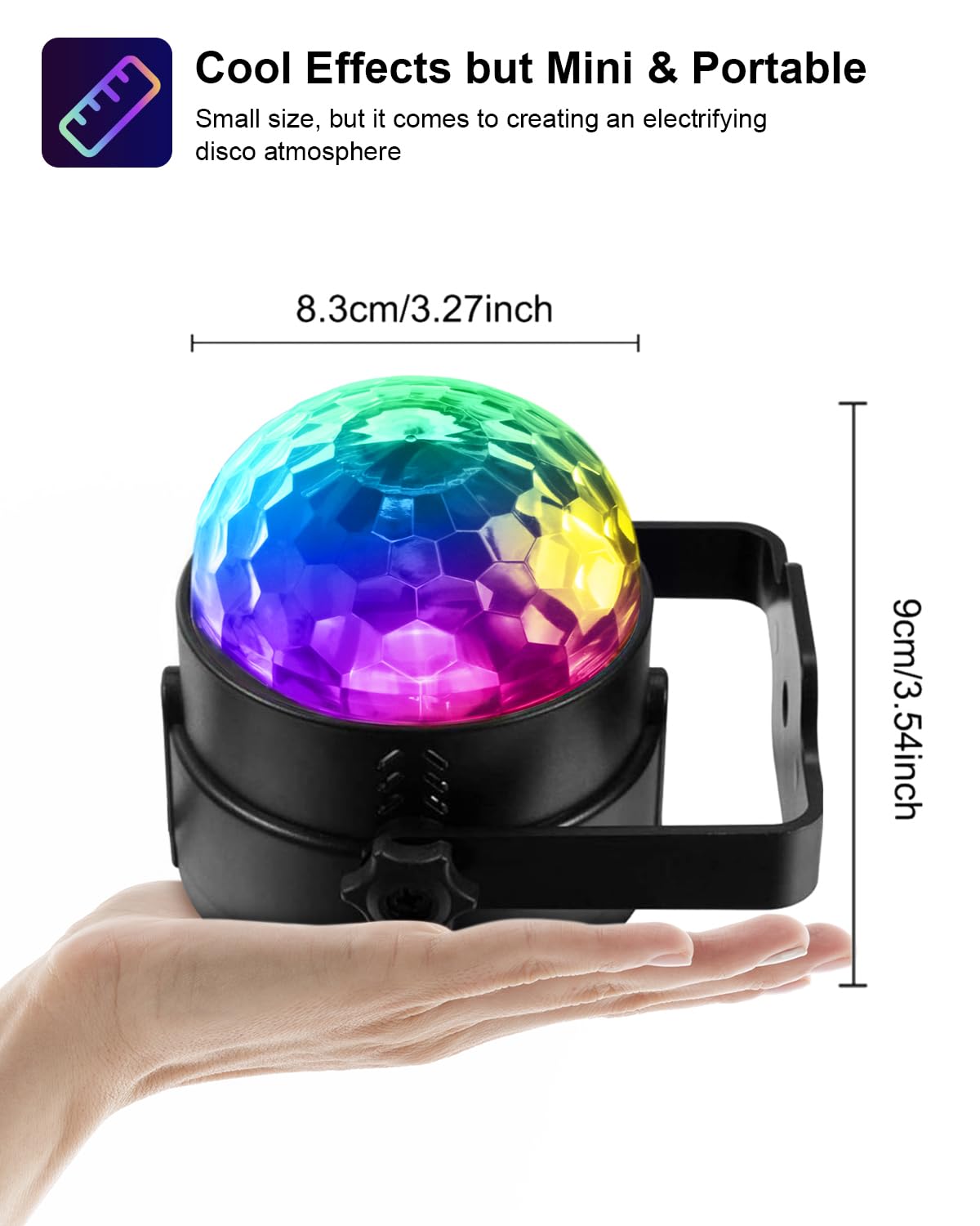 Buy now Luditek Sound Activated Party Lights with Remote DJ Lighting, Disco Ball Strobe Stage Light for Home Room Dance Parties Birthday Karaoke Stocking Stuffers New Years Eve Halloween Christmas Decorations at indiglob india